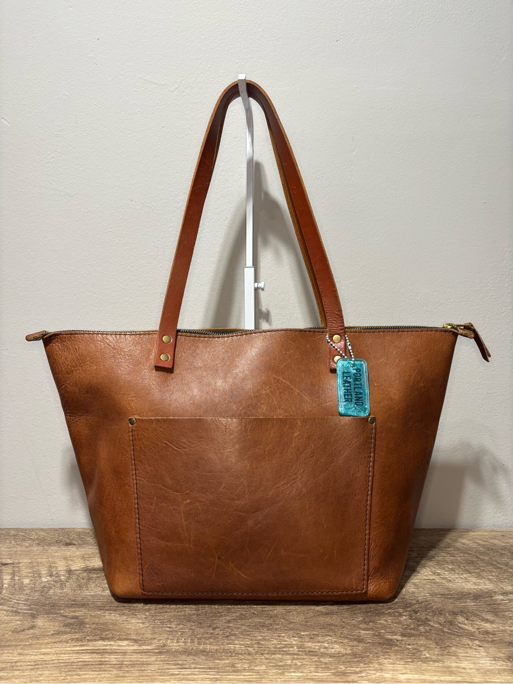 Portland Leather Goods Large Zippered Tote
